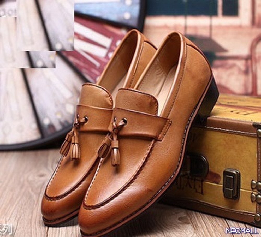  популярный товар * мужской бизнес кожа обувь Brown размер 28.0cm кожа обувь обувь casual . искривление . ходить на работу легкий [445]