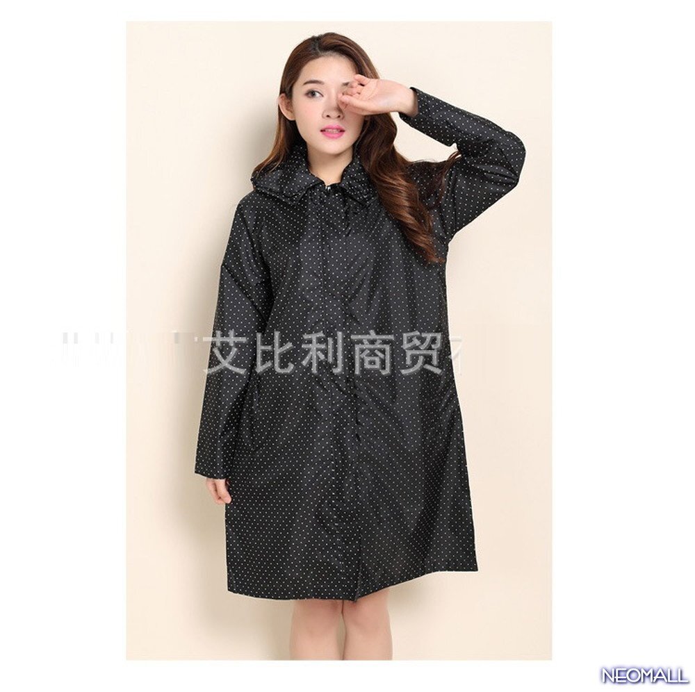 雨対策に☆【519】レディース レインコート ブラック フリーサイズ 梅雨対策 防水 撥水 雨具 雨 雪 ゲリラ豪雨 通勤 通學(xué)