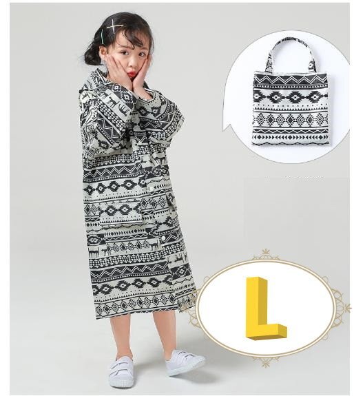 レインウェア 合羽 レインウェア キッズ 子供用 雨具 通學 カラーA Lサイズ 120㎝-135cm n362