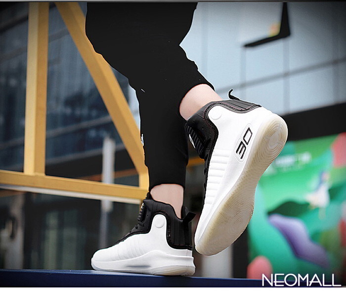 1スタ ☆　 メンズ スニーカー 27.5cm ホワイト × ブラック 靴 シューズ 防滑 ランニング ジョギング 通勤 通學(xué) 旅行 【811】
