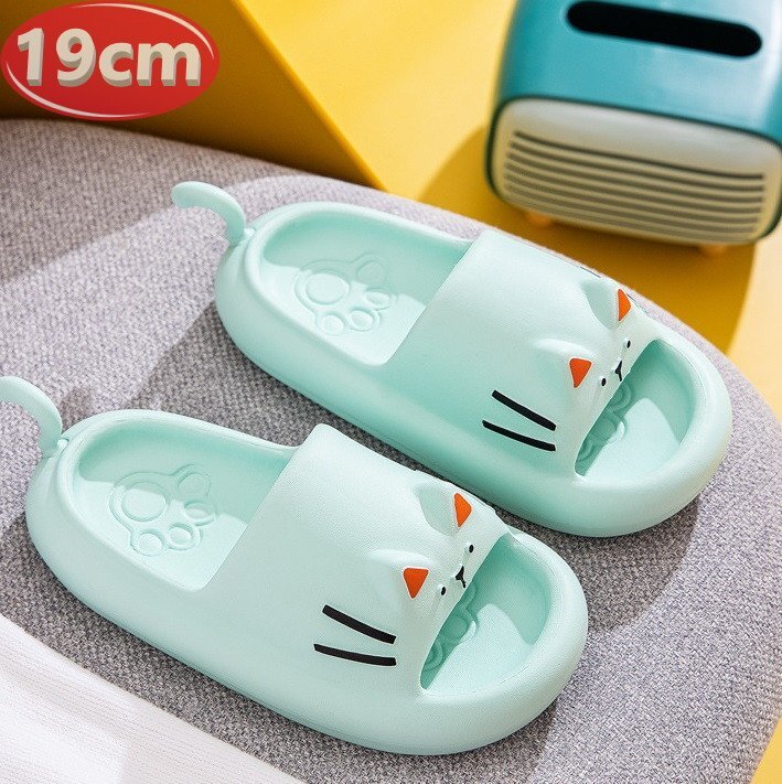 サンダル キッズ ブルー 19㎝ 貓 ねこ ネコ キャット 夏 海 リゾート n395