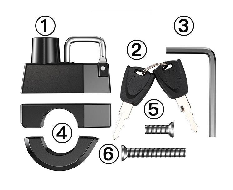 鍵付き ヘルメットフック 自転車(chē) バイク ヘルメットロック ヘルメットホルダー ホルダー バイク 鍵 盜難防止 汎用