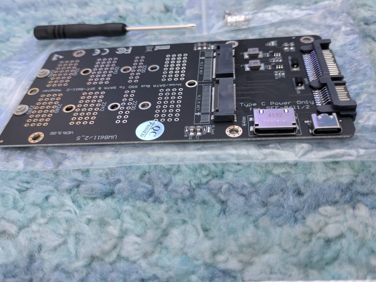 0706u1223 JMT M.2 NVME/SATA-Bus SSD - SFF-8611/8612 & SATA повышение карта USB-C источник питания адаптор M2 2230 2242 2260 2280 SSD для 