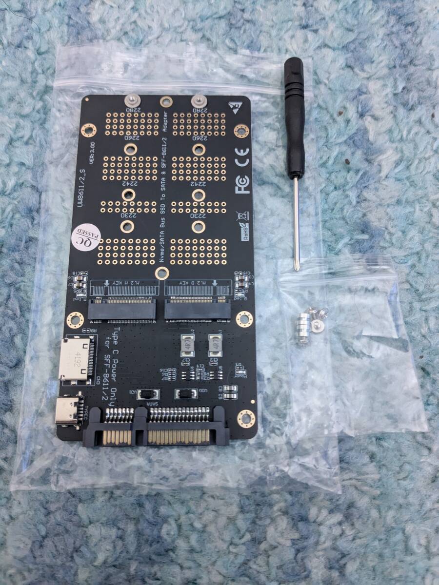 0706u1223 JMT M.2 NVME/SATA-Bus SSD - SFF-8611/8612 & SATA повышение карта USB-C источник питания адаптор M2 2230 2242 2260 2280 SSD для 