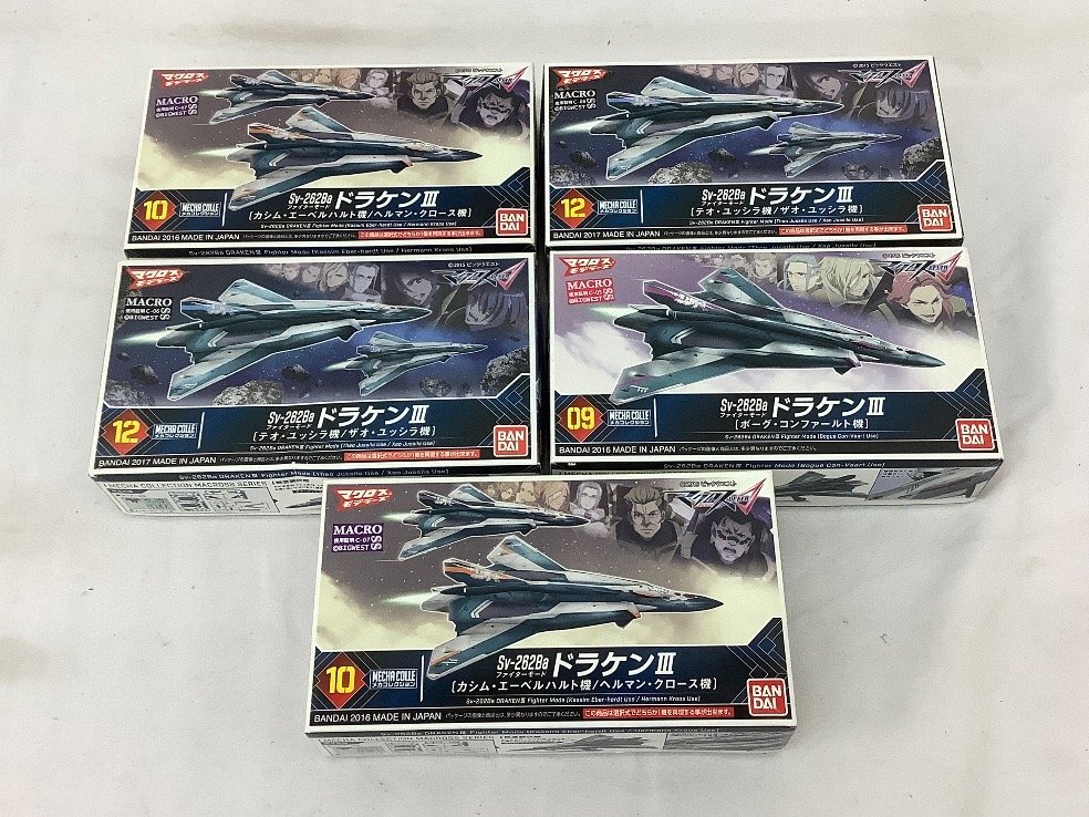  Bandai Macross motela-z/ гонг талон III Fighter режим /5 шт суммировать не собран / принадлежности текущее состояние /ACB не использовался товар 
