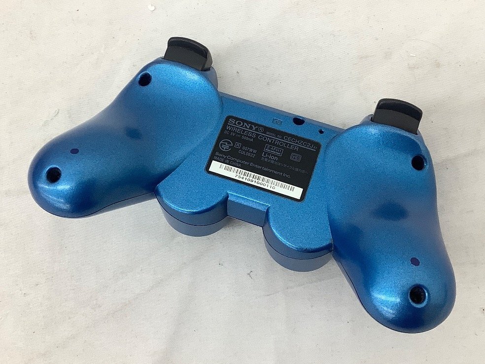 SONY PS3/ Splash голубой / контроллер есть CECH-3000B корпус электризация только проверка settled ACB утиль 