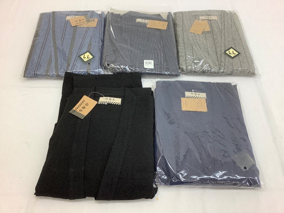 作務(wù)衣/しじら織り/L/LLサイズ 5點(diǎn)まとめ ACB 未使用品