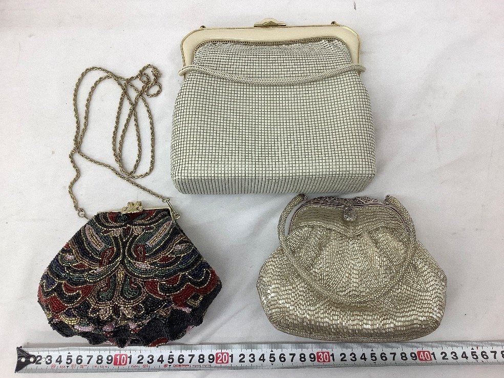 はしもと他 ビーズバッグまとめ/パーティバッグ/ショルダーバッグ/がま口 8點(diǎn) シミ等あり ACB 中古品