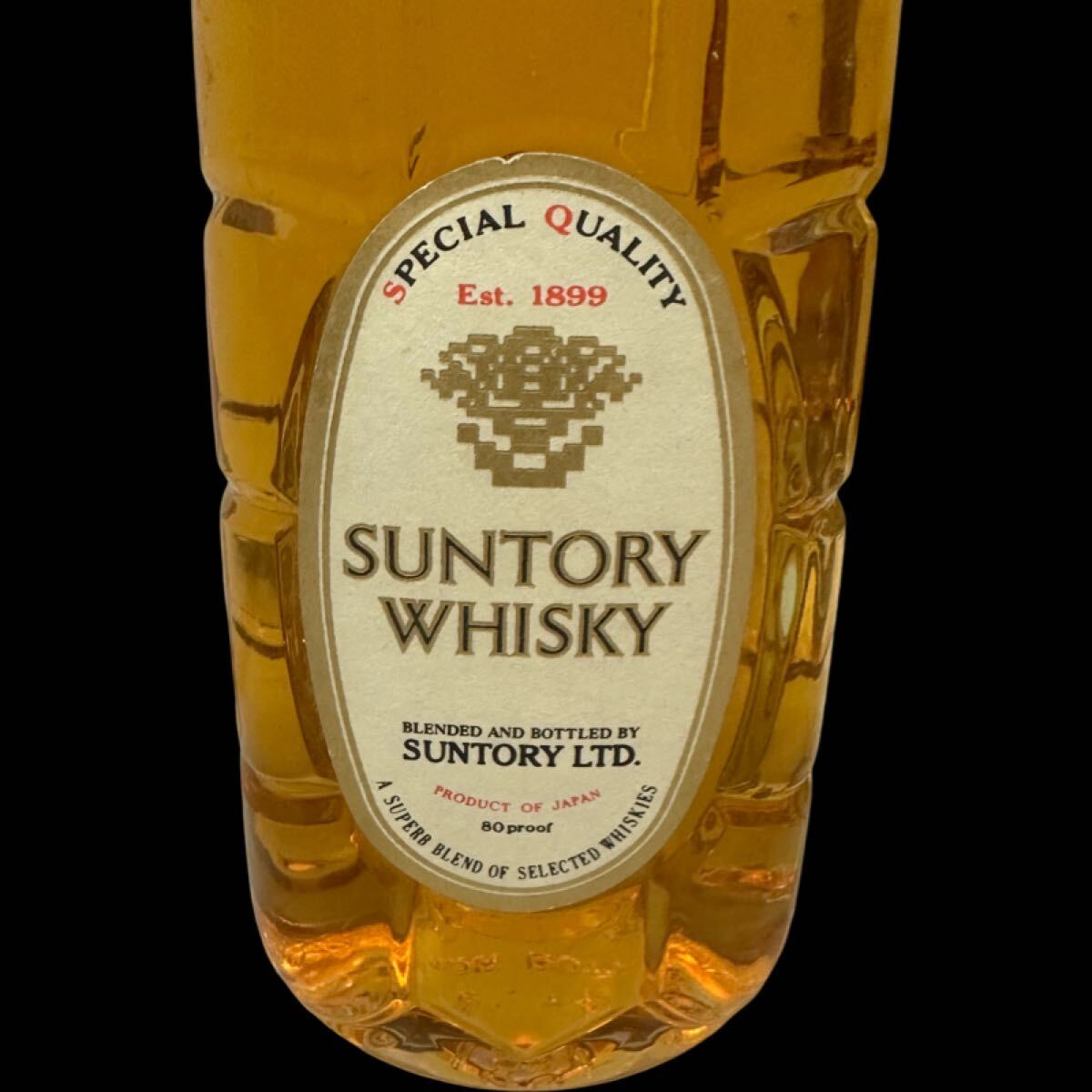SUNTORY サントリー ウイスキー 角瓶 白角 金キャップ 初期白角