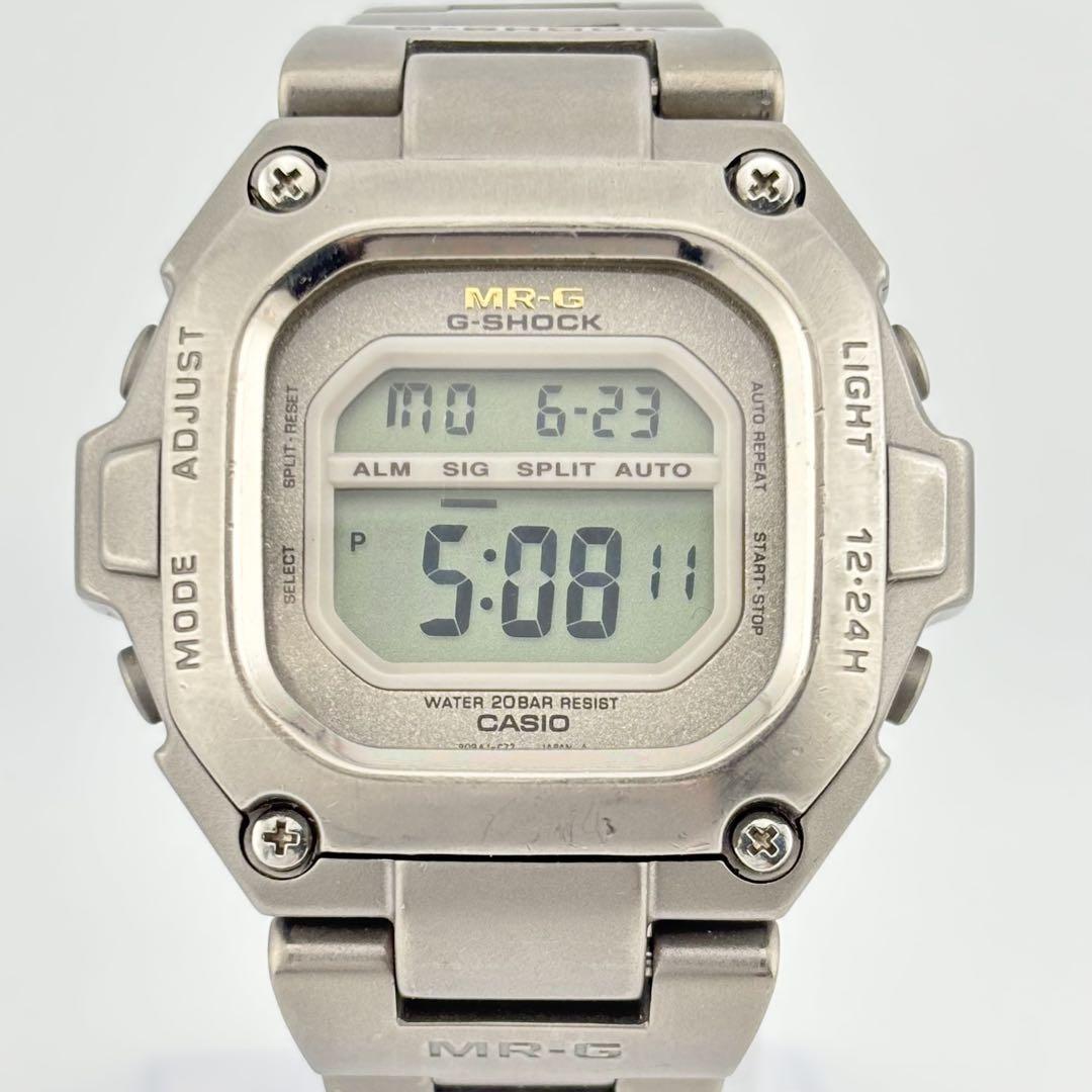 狀態(tài)良好品 CASIO G-SHOCK MR-G カシオ ジーショック MRG-110T 初代フルメタル チタン デジタル クォーツ メンズ 腕時(shí)計(jì)