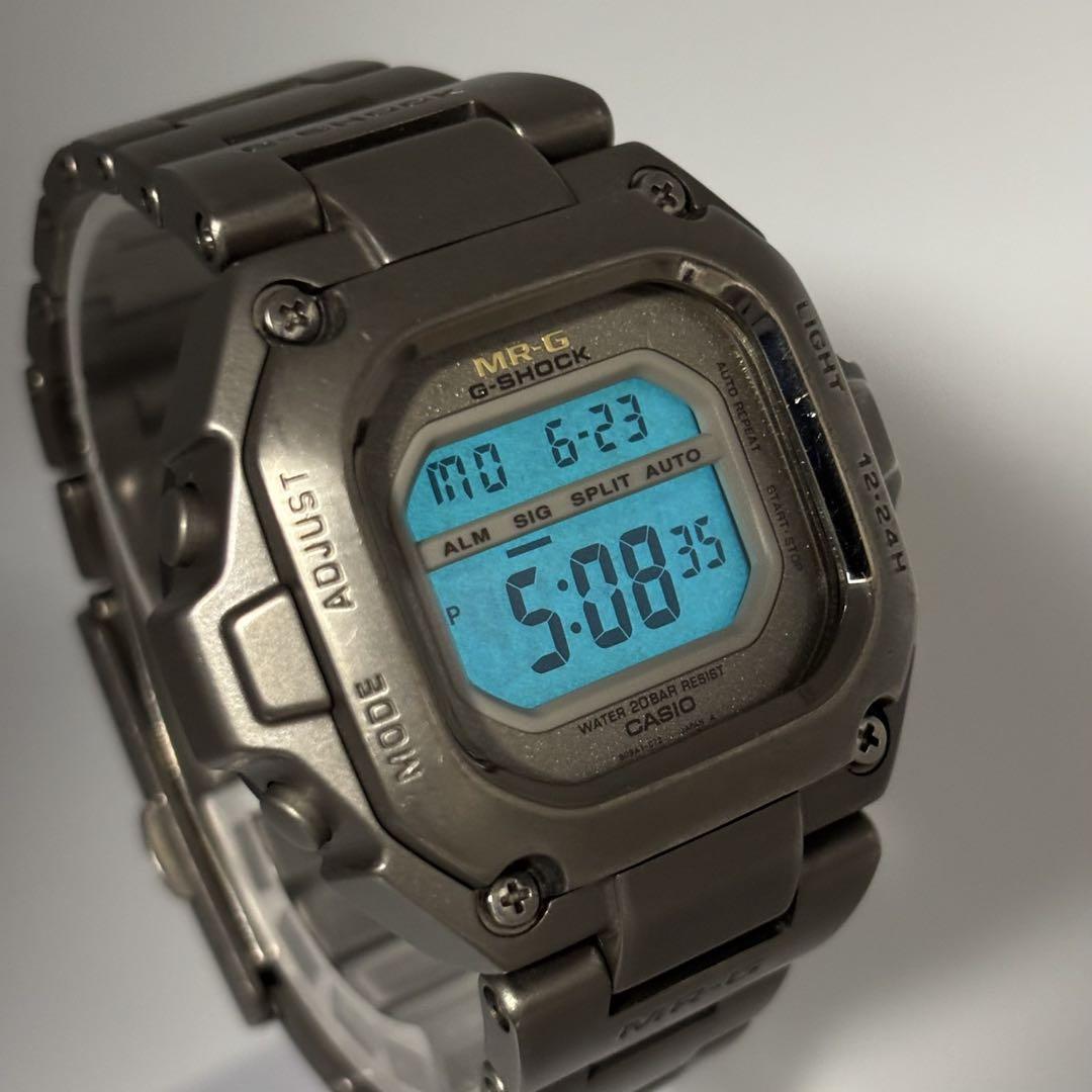 狀態(tài)良好品 CASIO G-SHOCK MR-G カシオ ジーショック MRG-110T 初代フルメタル チタン デジタル クォーツ メンズ 腕時(shí)計(jì)