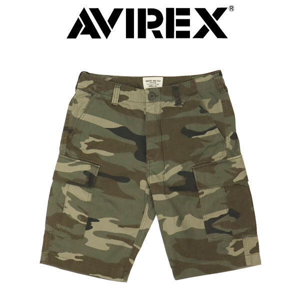 AVIREX (アヴィレックス) 2913002 BASIC FATIGUE SHORTS ベーシック ファティーグ ショーツ 311OLIVECAMO XL