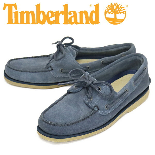 Timberland (ティンバーランド) A4187-ES3 CLASSIC 2EYE BOAT クラシック2アイボートデッキシューズ Blue TB577 US9.5-約27.5cm