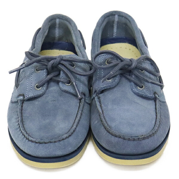 Timberland (ティンバーランド) A4187-ES3 CLASSIC 2EYE BOAT クラシック2アイボートデッキシューズ Blue TB577 US9.5-約27.5cm