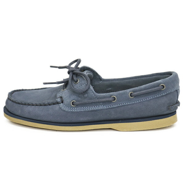 Timberland (ティンバーランド) A4187-ES3 CLASSIC 2EYE BOAT クラシック2アイボートデッキシューズ Blue TB577 US9.5-約27.5cm
