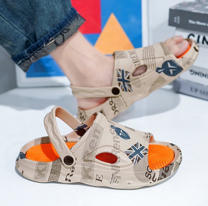  лето. новый модель /27.5CM популярность 24.5cm-30cm выбор скольжение трудно износ . сильный удобный . эластичность. дом. среди мужчина. тапочки .. надеты .