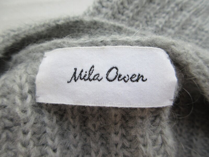 ミラーオーエン レディース カーディガン サイズF グレー Mila owen ニットトップス MM1280_画像3