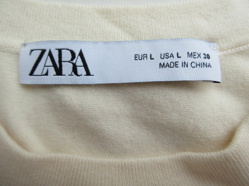 ザラ レディース ボーダーセーター サイズL ZARA ボーダートップス MM1287_画像2
