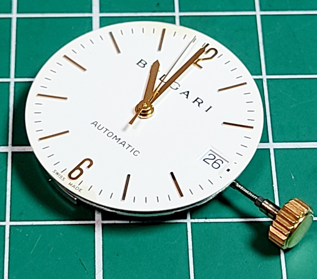 BVLGARI　ブルガリ　ディアゴノ　Automatic　ムーブメント　稼働　パーツ　純正バンド