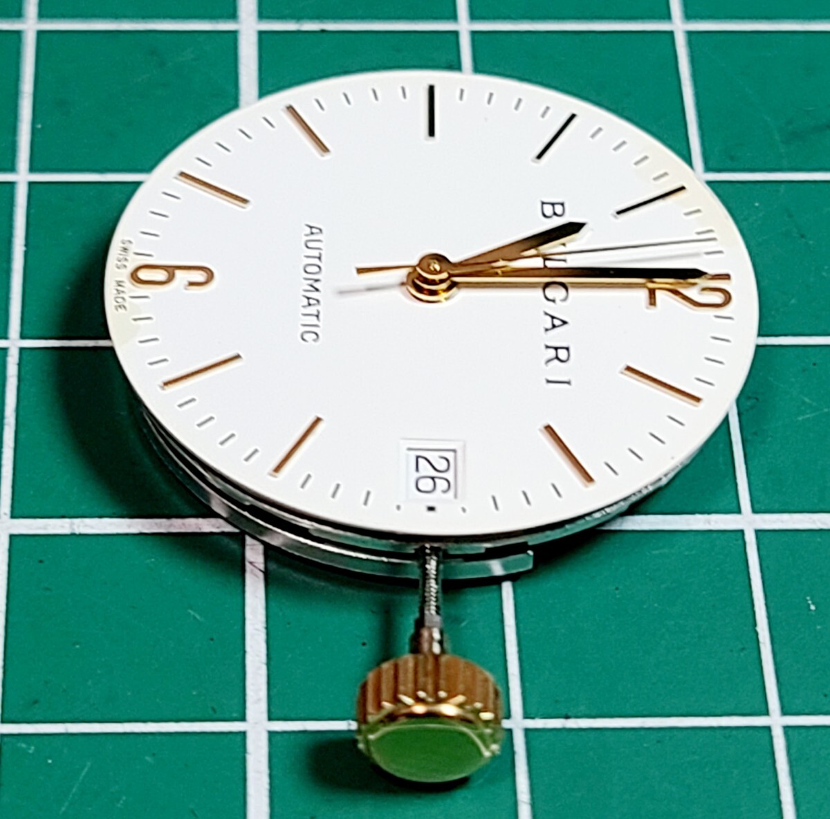 BVLGARI　ブルガリ　ディアゴノ　Automatic　ムーブメント　稼働　パーツ　純正バンド