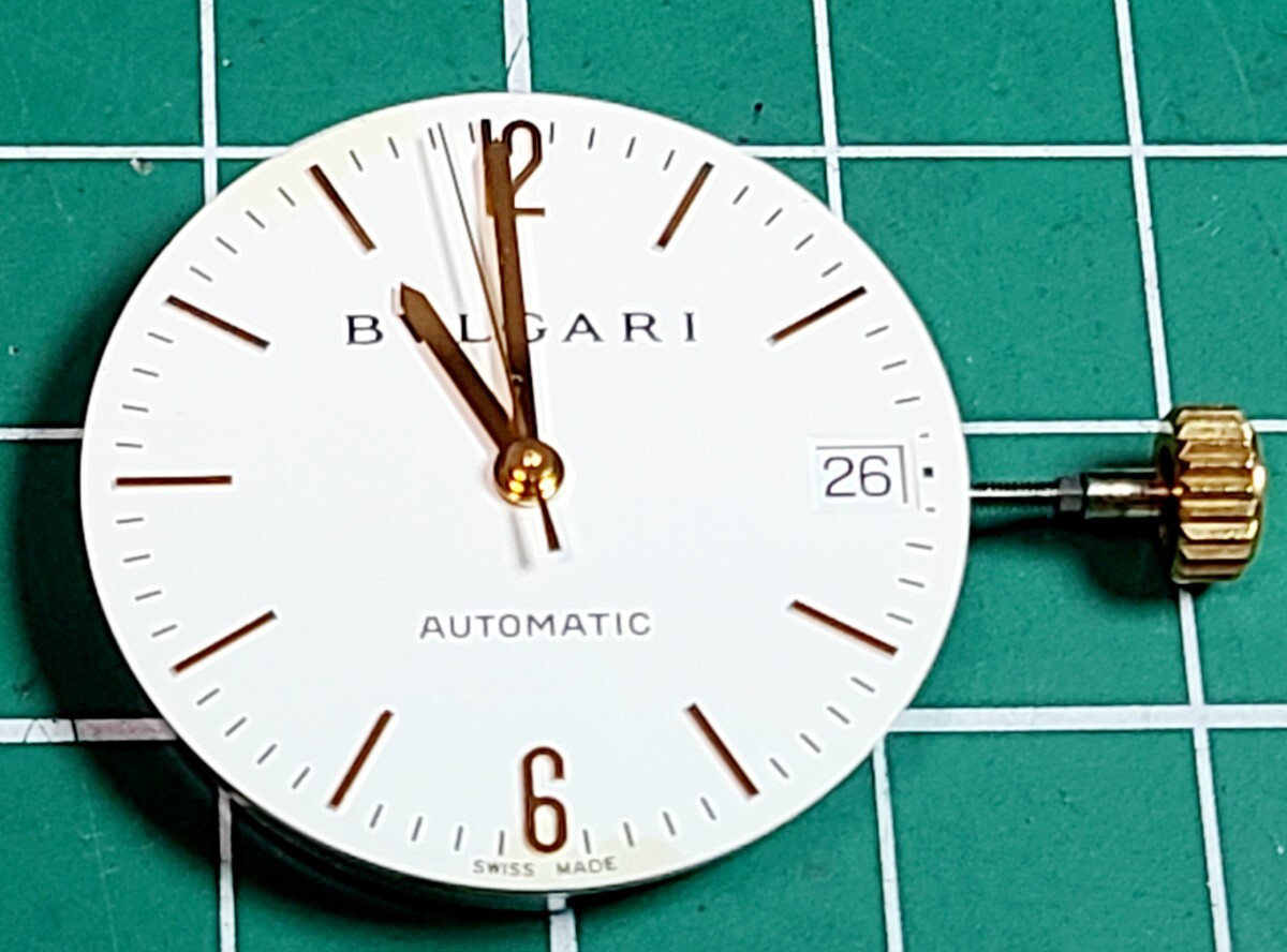 BVLGARI　ブルガリ　ディアゴノ　Automatic　ムーブメント　稼働　パーツ　純正バンド