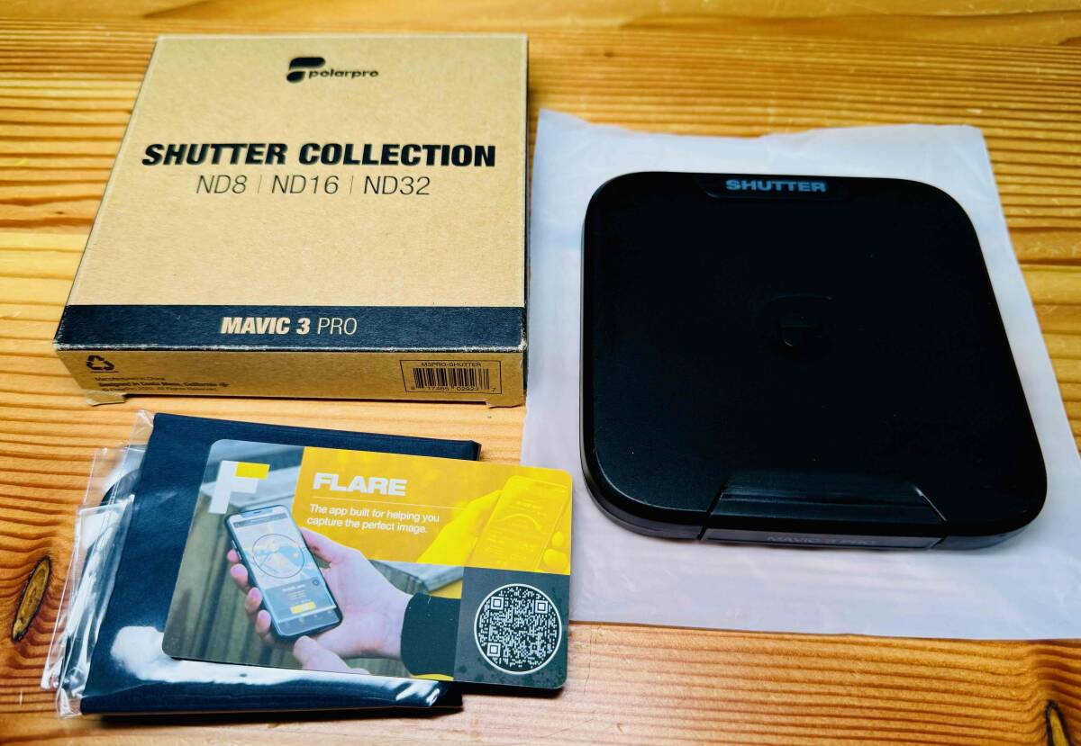 送料無料★DJI Mavic 3 Pro シリーズ用 PolarPro Shutter Collection NDフィルターセット ND8 ND16 ND32 M3P-Shutter ドイツ製高品質ガラス_画像2
