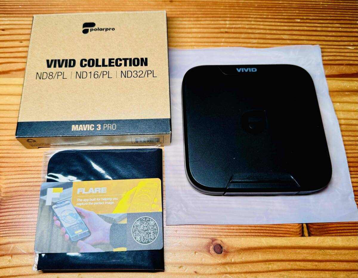 送料無料★DJI Mavic 3 Pro PolarPro Vivid Collection ND PL フィルターセット ND8/PL ND16/PL ND32/PL M3P-VIVID ドイツ製高品質ガラス_画像2
