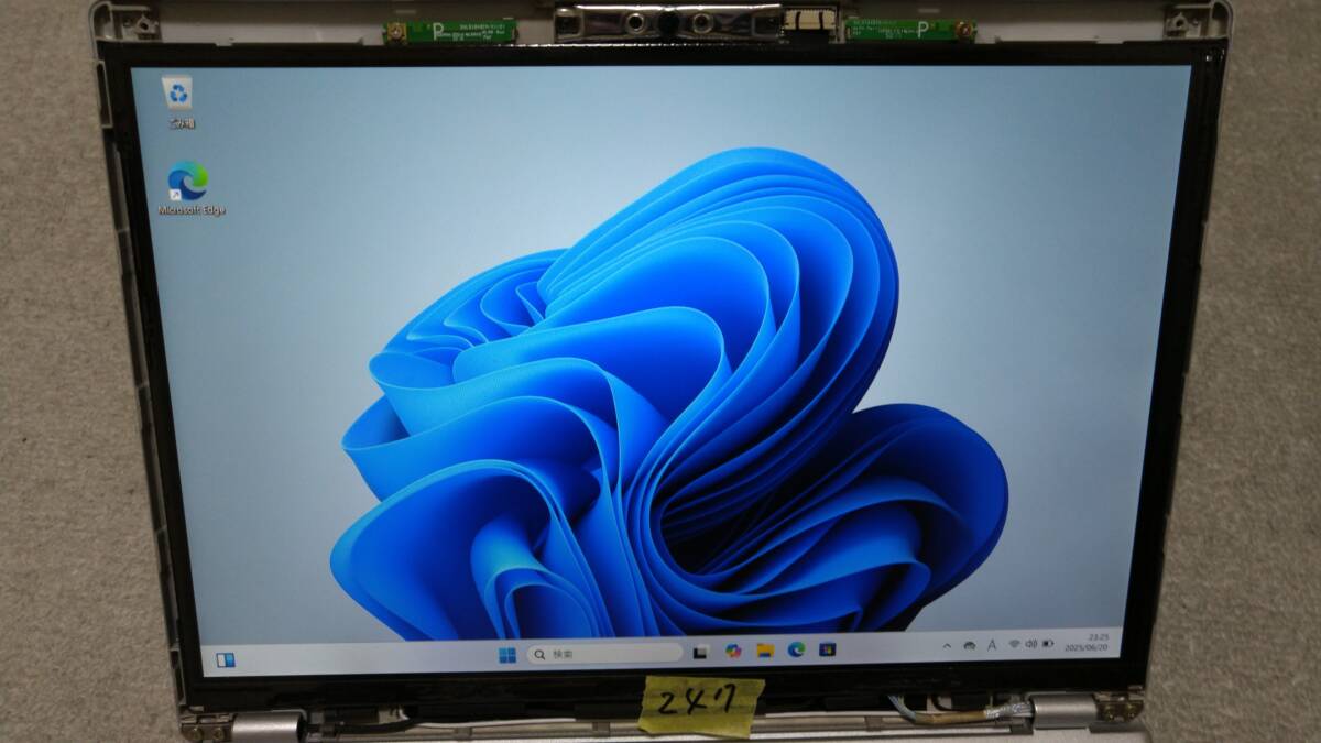 LCD247 液晶パネル CLAA121FP01 G121UAN01.0 CF-SZ5 CF-SZ6 CF-SV7 CF-SV8 CF-SV9 CF-SV1 CF-SV2など用 動作品_画像1