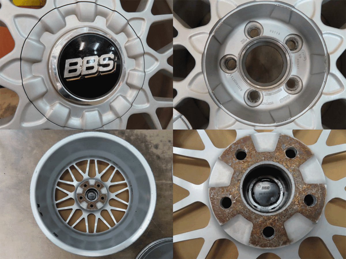 **BBS RG116 18 -дюймовые легкосплавные алюминиевые литые диски 8J +33 5 дыра PCD114.3 2 шт б/у товар кованый подлинная вещь редкий **