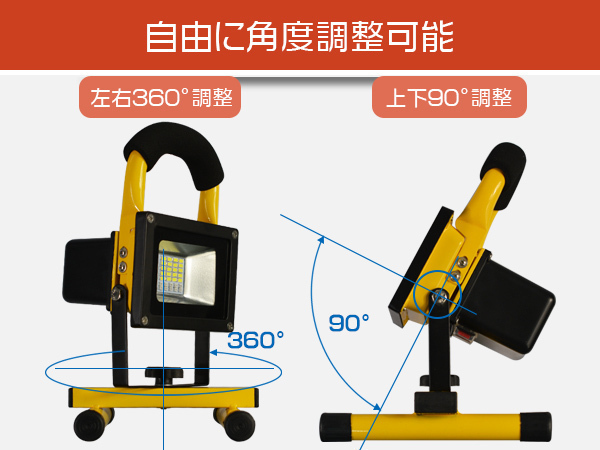 28W LED充電式投光器 6000LM 四段発光 ホワイト 16時(shí)間點(diǎn)燈 他店の粗悪品にご注意 LED作業(yè)燈 PSE 1年保証 送料無(wú)料 1個(gè) TGS