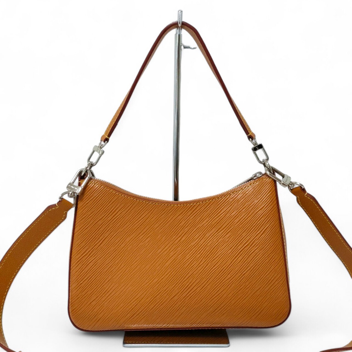 1円＊新品同様/IC搭載＊LOUIS VUITTON ルイヴィトン エピ マレル ショルダーバッグ ハンドバッグ M80794 2way ゴールドミエル レザー
