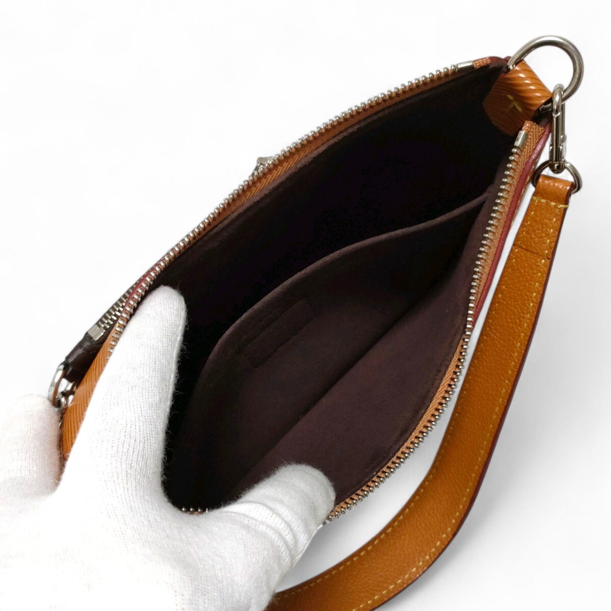1円＊新品同様/IC搭載＊LOUIS VUITTON ルイヴィトン エピ マレル ショルダーバッグ ハンドバッグ M80794 2way ゴールドミエル レザー
