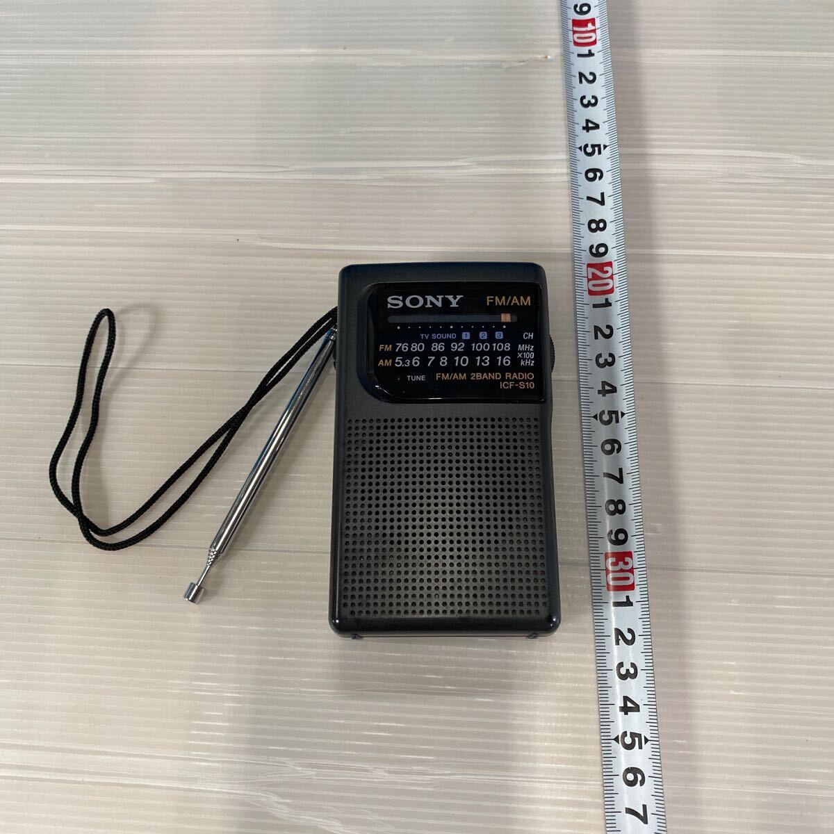 SONY FM AM ICF-S10 карман радио Sony compact радио радио портативный радио рабочее состояние подтверждено стратегический запас при бедствии тип аккумулятора 