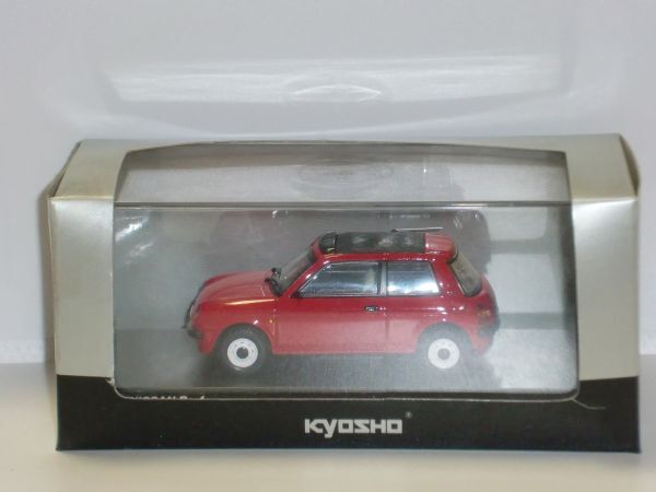 〇1/43 京商 NISSAN Be-1 Canvas Top 赤