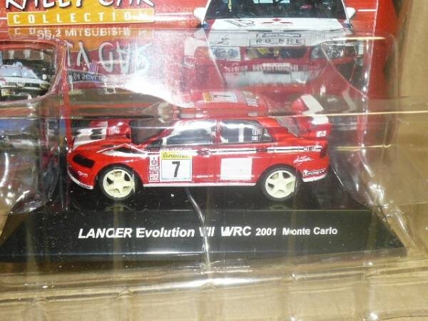 CM’s 1/64ラリ-SS.２ ミツビシランサ-エボションⅦ 2001 モンテ　ホイールとケースに黃ばみ有り