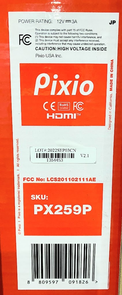 ※1円スタート 【新品?未開封品】Pixio PX259 Prime ゲーミングモニター 24.5インチ FHD IPS 280Hz 1ms