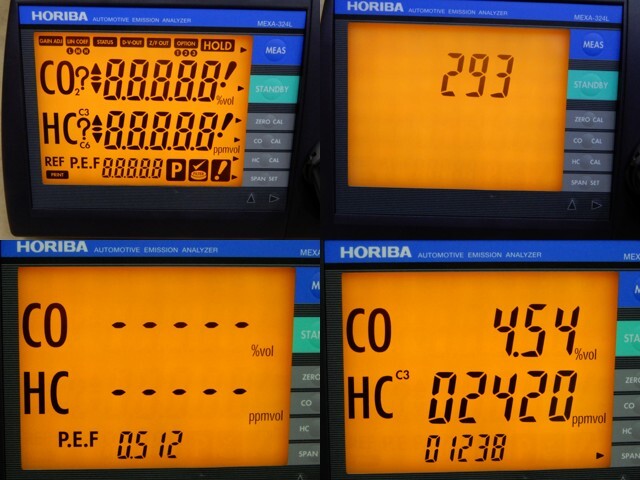 新規(guī)校正証書付　HORIBA CO HC 自動車排気ガステスター MEXA-324L 認証工場基準工具　F