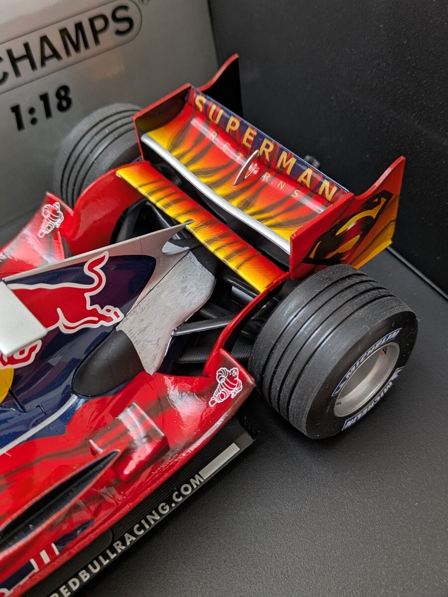 ☆稀少品！ PMA ミニチャンプス 1/43 レッドブル RB2 2006年モナコGP #14 D.クルサード スーパーマン仕様☆