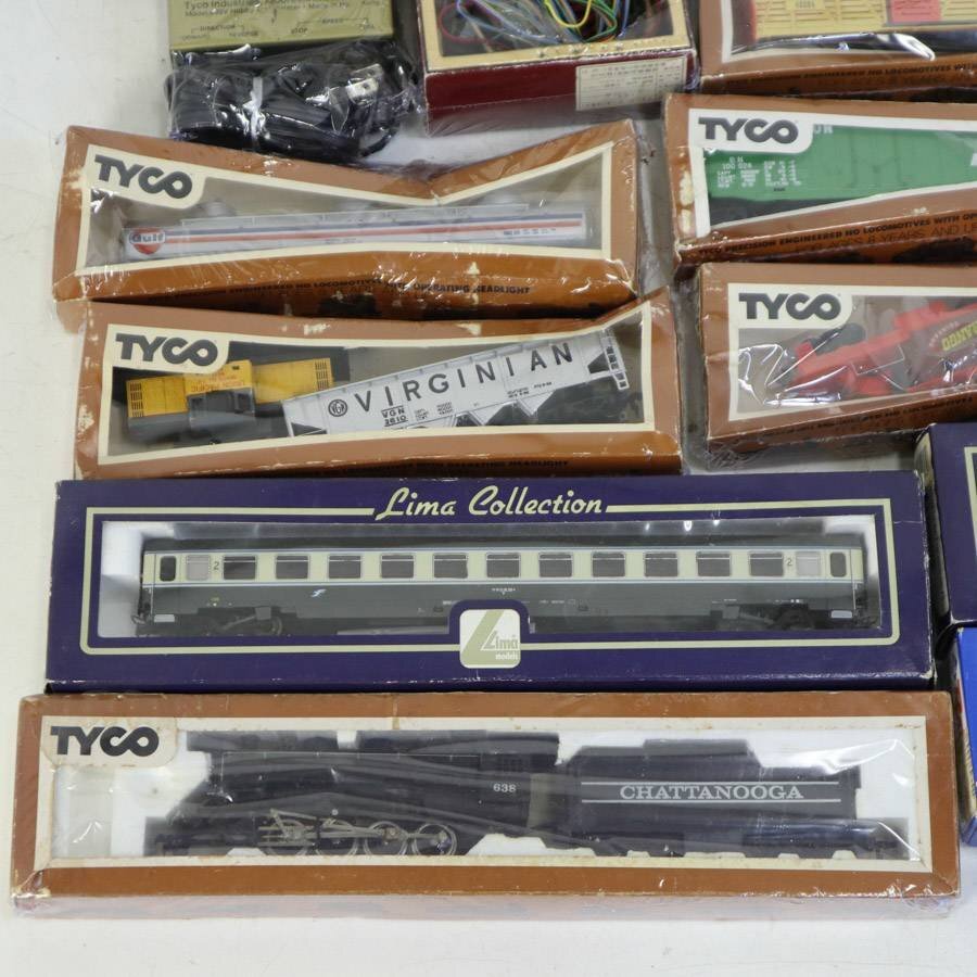  продажа комплектом TYCO и т.п. HO gauge железная дорога модель зарубежный машина . машина дорожное полотно блок питания структура и т.п. комплект *209v14