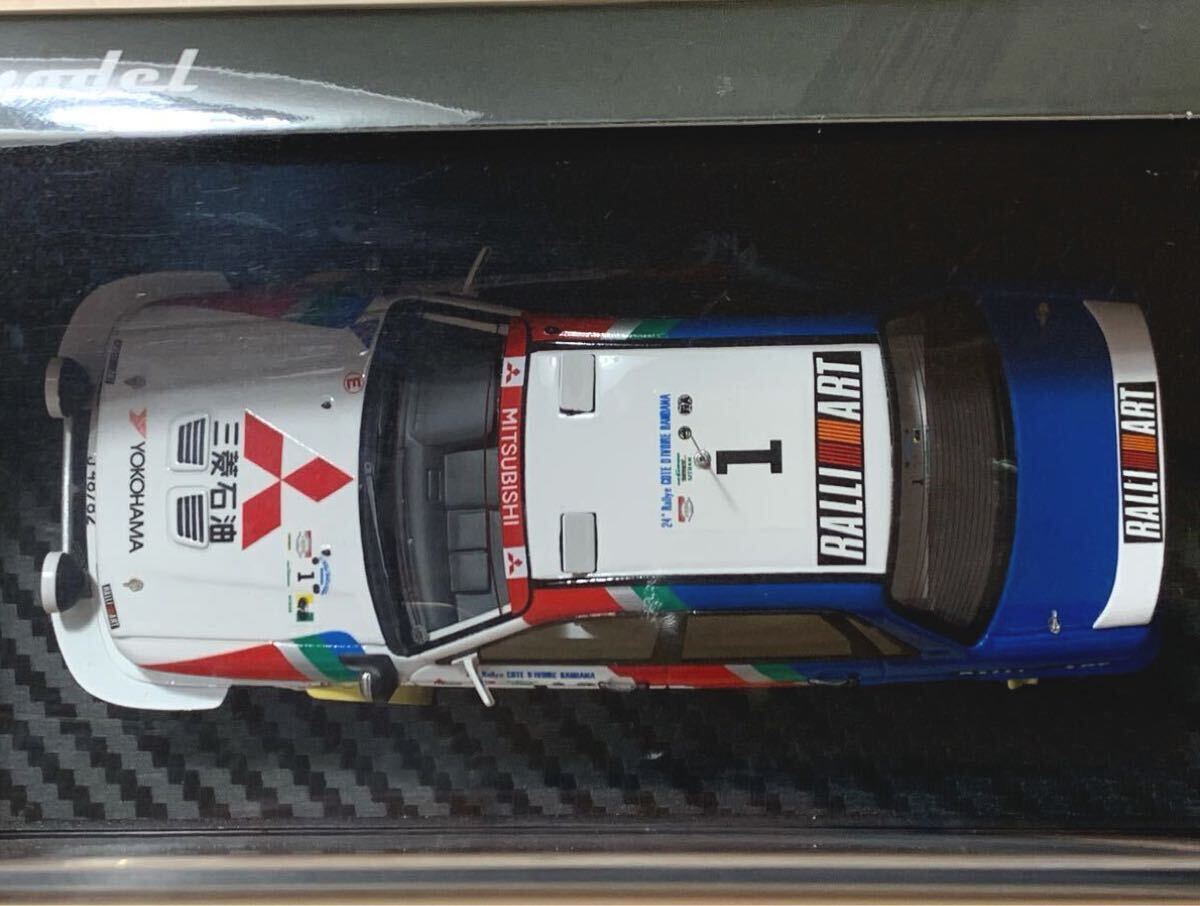 [ новый товар : нераспечатанный ] зажигание модель 1/43 Mitsubishi Galant VR-4 No.1 1992 год слоновая кость берег Rally победа машина /... следующий .[IG 0211]