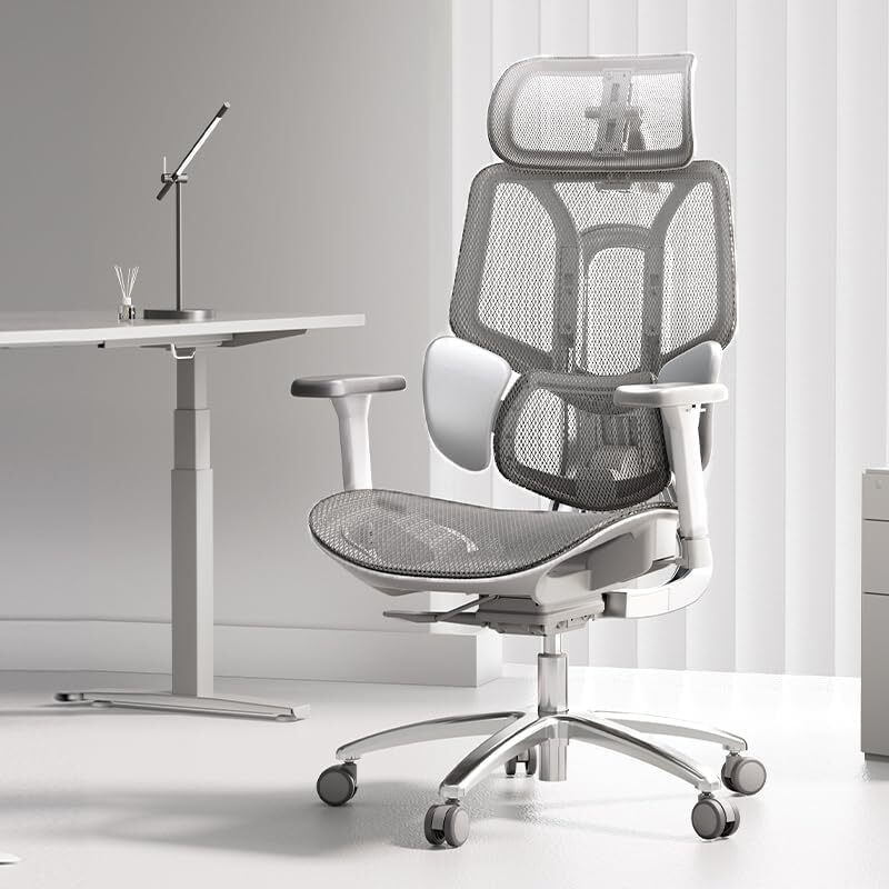 ４月5日　新入荷　Hbada E3Air　グレー　新品　埼玉引き取り限定　発送不可　組み立て済　　オフィスチェア 椅子 デスクチェ 人間工學(xué) 