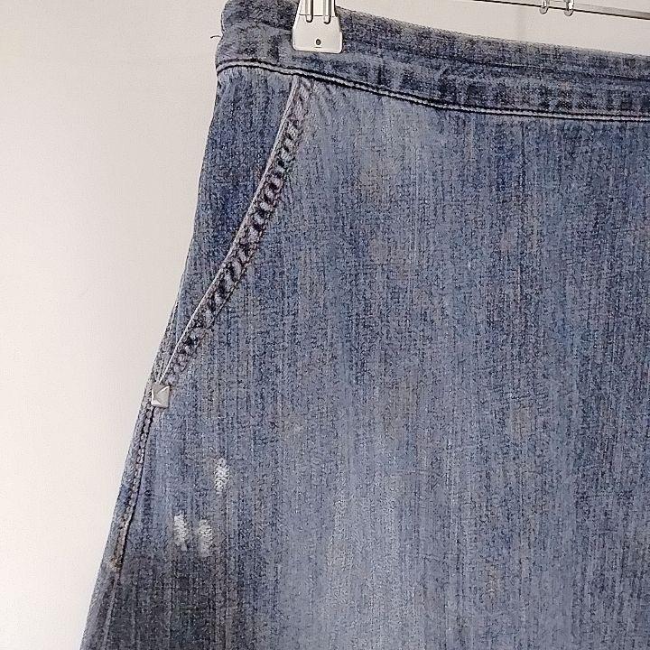 新品　タグ付き　ハク　ロングスカート　デニム　デザイン　原価3万 Aライン_画像5