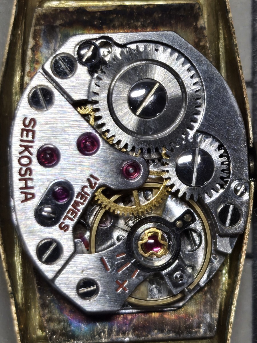 Junk SEIKO SOLAR 17JEWELS Seiko K18 наручные часы механический завод 