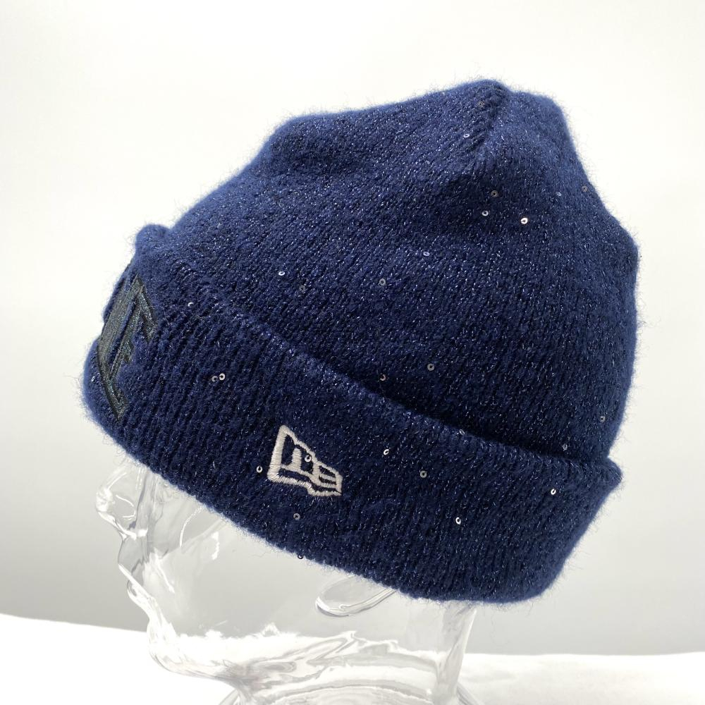【中古】Supreme×New Era 23SS Metallic Arc Beanie ネイビー ニット帽 ビーニー シュプリーム×ニューエラ[240017704270]