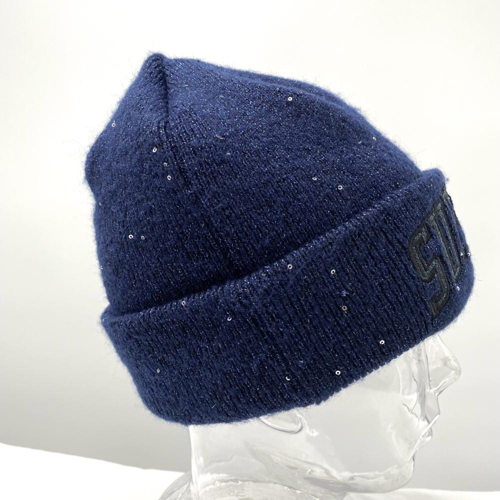 【中古】Supreme×New Era 23SS Metallic Arc Beanie ネイビー ニット帽 ビーニー シュプリーム×ニューエラ[240017704270]