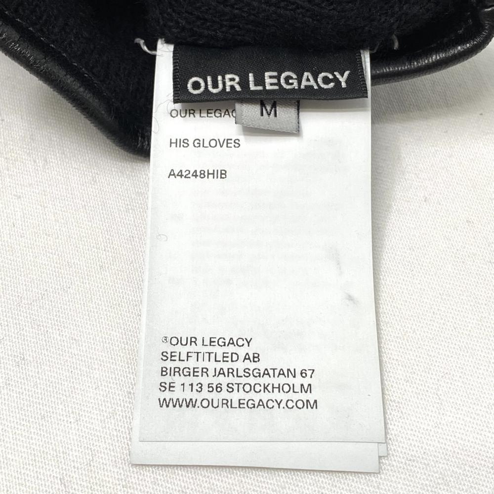 【中古】OUR LEGACY HIS GLOVES ブラック グローブ 手袋 アワーレガシー[240017702134]
