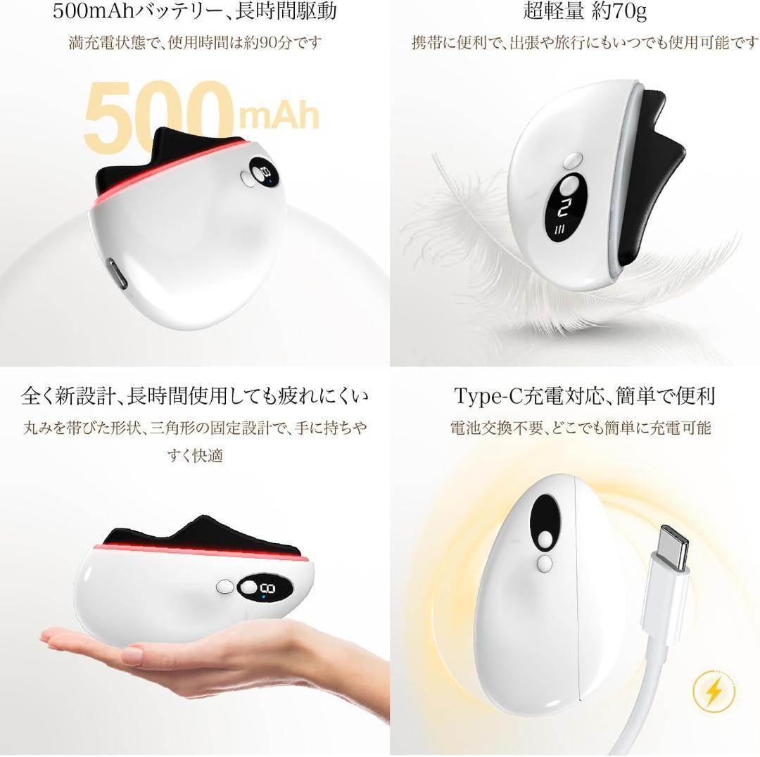 FUIAD 美顔器 温熱 かっさ リフト 電動カッサ 美顔ローラー 小顔