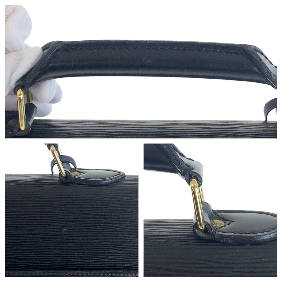 LOUIS VUITTON ルイヴィトン エピ セルヴィエッ ト コンセイエ ノワール エピレザー M54422 ビジネスバッグ ブリーフケース メンズ 502306