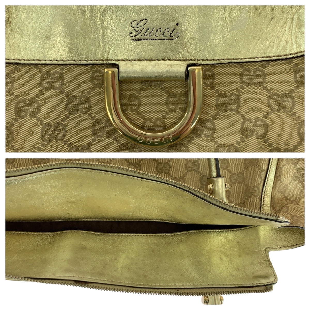 美品✨GUCCI グッチ アビー トートGGゴールド ベージュ ショルダートート GUCCI グッチ GG柄 ショルダーバッグ トートバッグ アビー GG