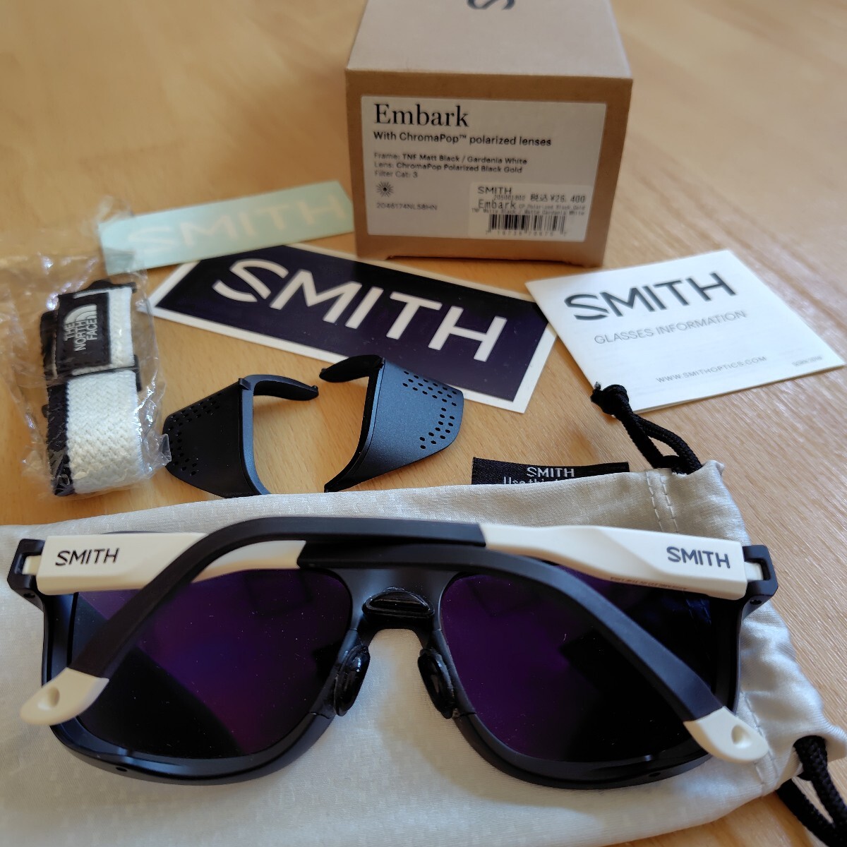 スミス SMITH 偏光サングラス SUNGLASS ハイコン偏光 EMBARK TNF/CP P BG　THE NORTH FACE ダブルネームモデル